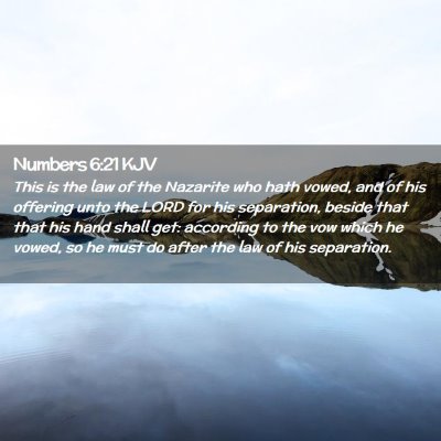 Numbers 6:21 KJV Free Bible Images