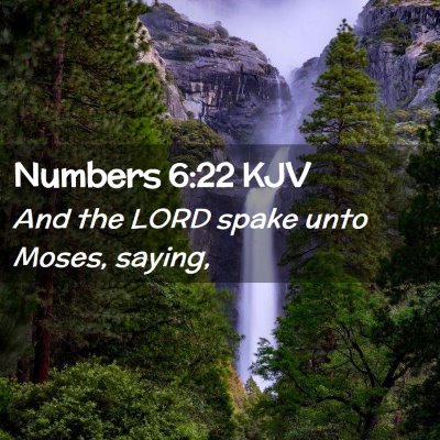 Numbers 6:22 KJV Free Bible Images