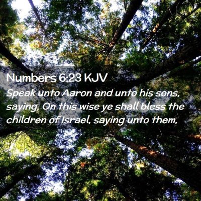 Numbers 6:23 KJV Free Bible Images