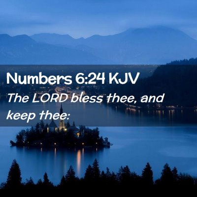 Numbers 6:24 KJV Free Bible Images