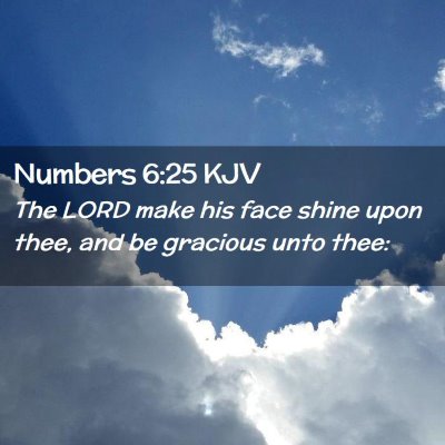 Numbers 6:25 KJV Free Bible Images