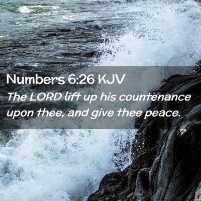 Numbers 6:26 KJV Free Bible Images