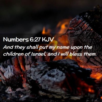 Numbers 6:27 KJV Free Bible Images