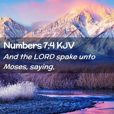 Numbers 7:4 KJV Free Bible Images