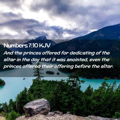 Numbers 7:10 KJV Free Bible Images