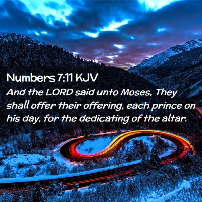 Numbers 7:11 KJV Free Bible Images