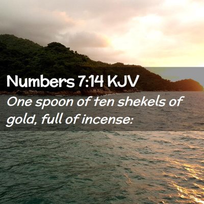 Numbers 7:14 KJV Free Bible Images