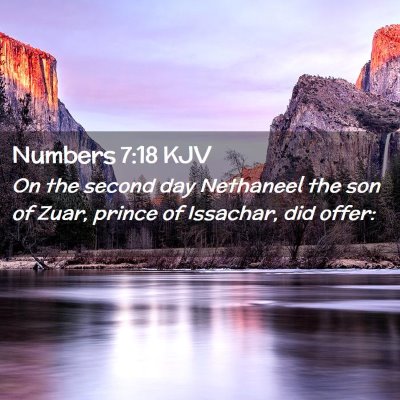 Numbers 7:18 KJV Free Bible Images