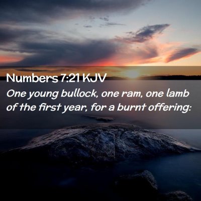 Numbers 7:21 KJV Free Bible Images