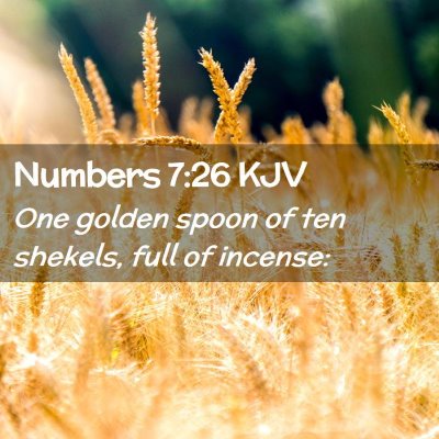 Numbers 7:26 KJV Free Bible Images