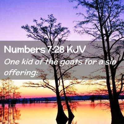 Numbers 7:28 KJV Free Bible Images