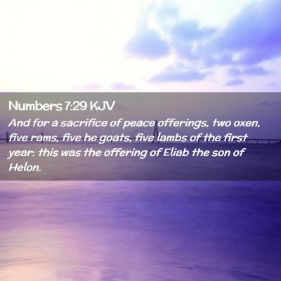 Numbers 7:29 KJV Free Bible Images