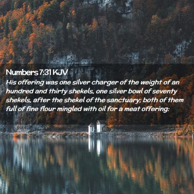 Numbers 7:31 KJV Free Bible Images