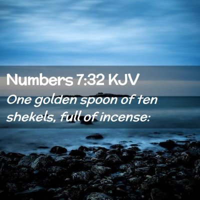 Numbers 7:32 KJV Free Bible Images