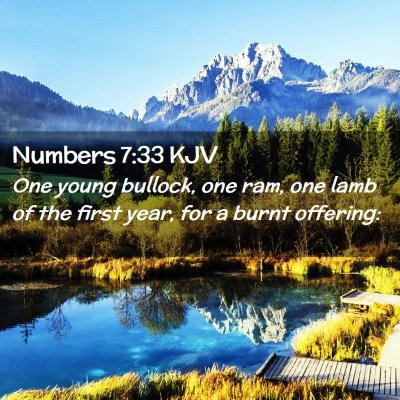 Numbers 7:33 KJV Free Bible Images