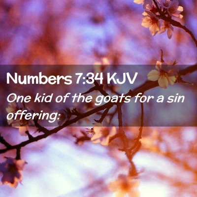 Numbers 7:34 KJV Free Bible Images