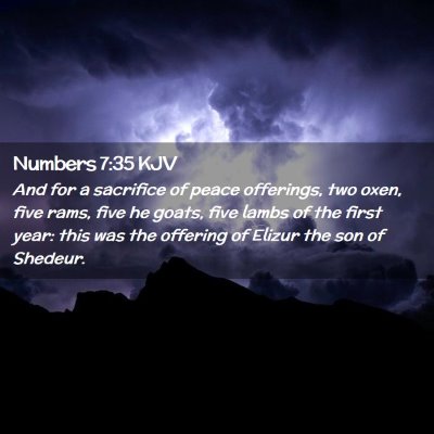 Numbers 7:35 KJV Free Bible Images