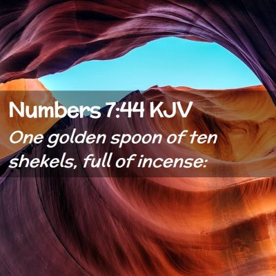 Numbers 7:44 KJV Free Bible Images