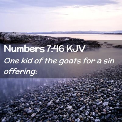 Numbers 7:46 KJV Free Bible Images