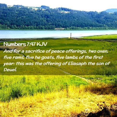 Numbers 7:47 KJV Free Bible Images