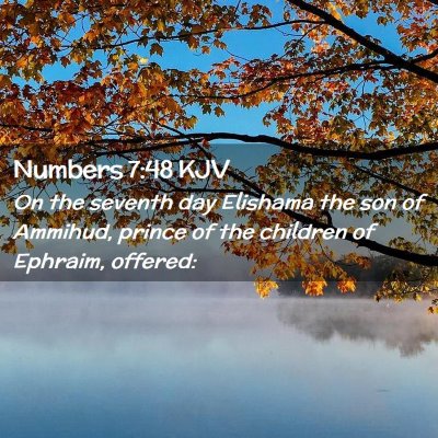 Numbers 7:48 KJV Free Bible Images