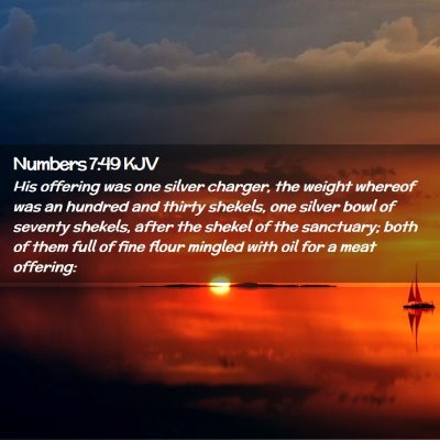 Numbers 7:49 KJV Free Bible Images