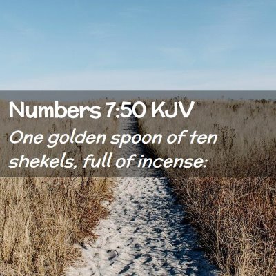 Numbers 7:50 KJV Free Bible Images