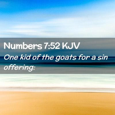 Numbers 7:52 KJV Free Bible Images