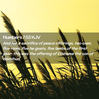 Numbers 7:53 KJV Free Bible Images