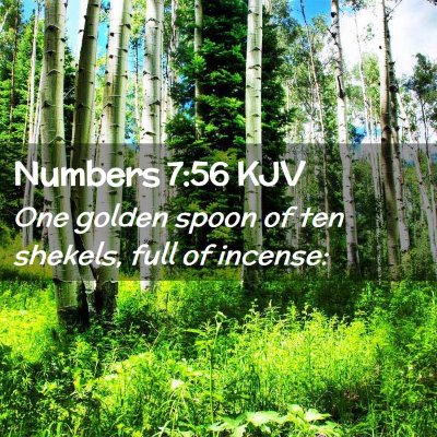 Numbers 7:56 KJV Free Bible Images