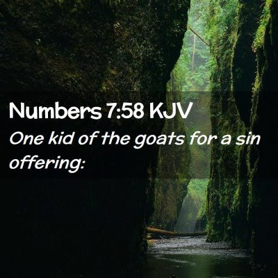 Numbers 7:58 KJV Free Bible Images