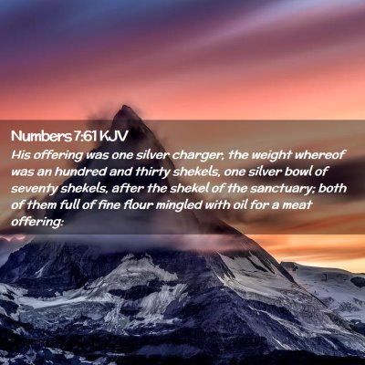 Numbers 7:61 KJV Free Bible Images