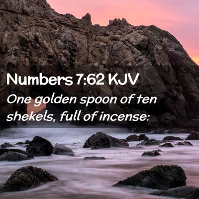 Numbers 7:62 KJV Free Bible Images