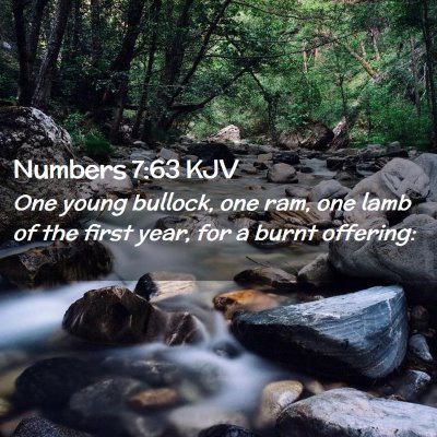 Numbers 7:63 KJV Free Bible Images