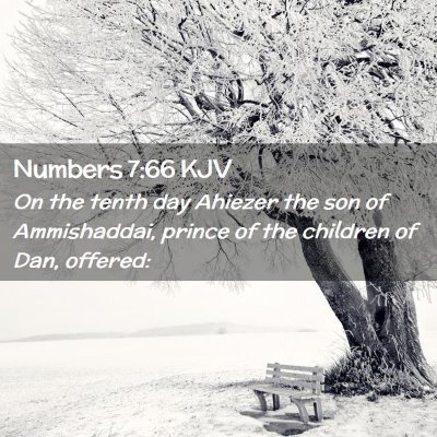 Numbers 7:66 KJV Free Bible Images