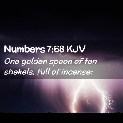 Numbers 7:68 KJV Free Bible Images