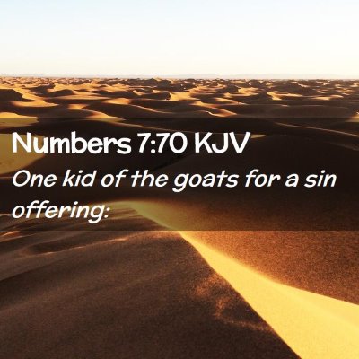 Numbers 7:70 KJV Free Bible Images