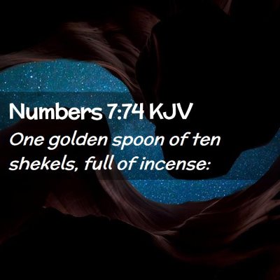 Numbers 7:74 KJV Free Bible Images