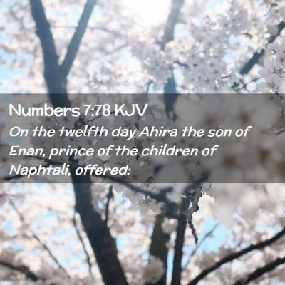 Numbers 7:78 KJV Free Bible Images