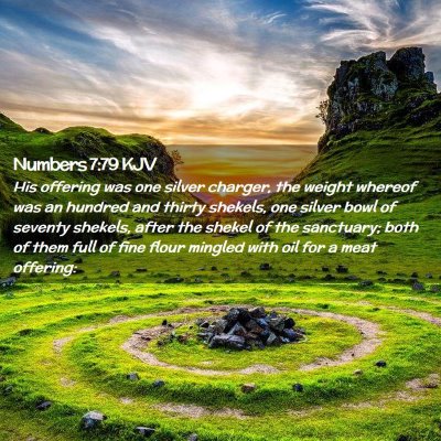 Numbers 7:79 KJV Free Bible Images