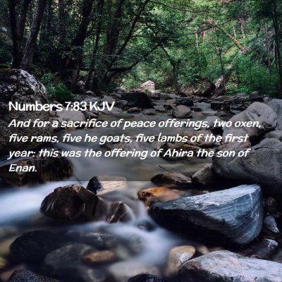 Numbers 7:83 KJV Free Bible Images