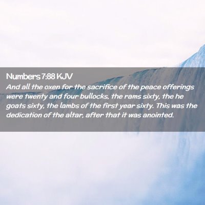 Numbers 7:88 KJV Free Bible Images