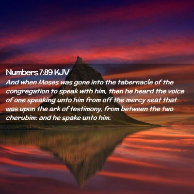 Numbers 7:89 KJV Free Bible Images