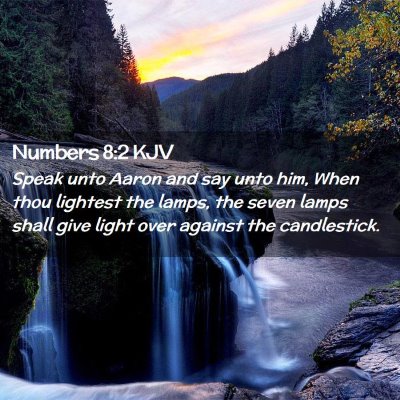 Numbers 8:2 KJV Free Bible Images