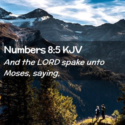 Numbers 8:5 KJV Free Bible Images