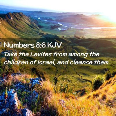 Numbers 8:6 KJV Free Bible Images