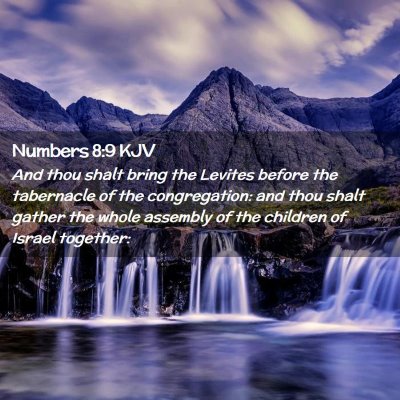 Numbers 8:9 KJV Free Bible Images