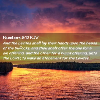 Numbers 8:12 KJV Free Bible Images