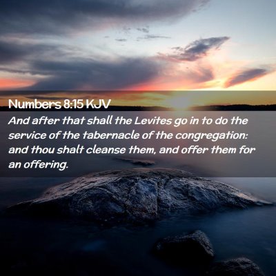 Numbers 8:15 KJV Free Bible Images