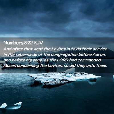 Numbers 8:22 KJV Free Bible Images